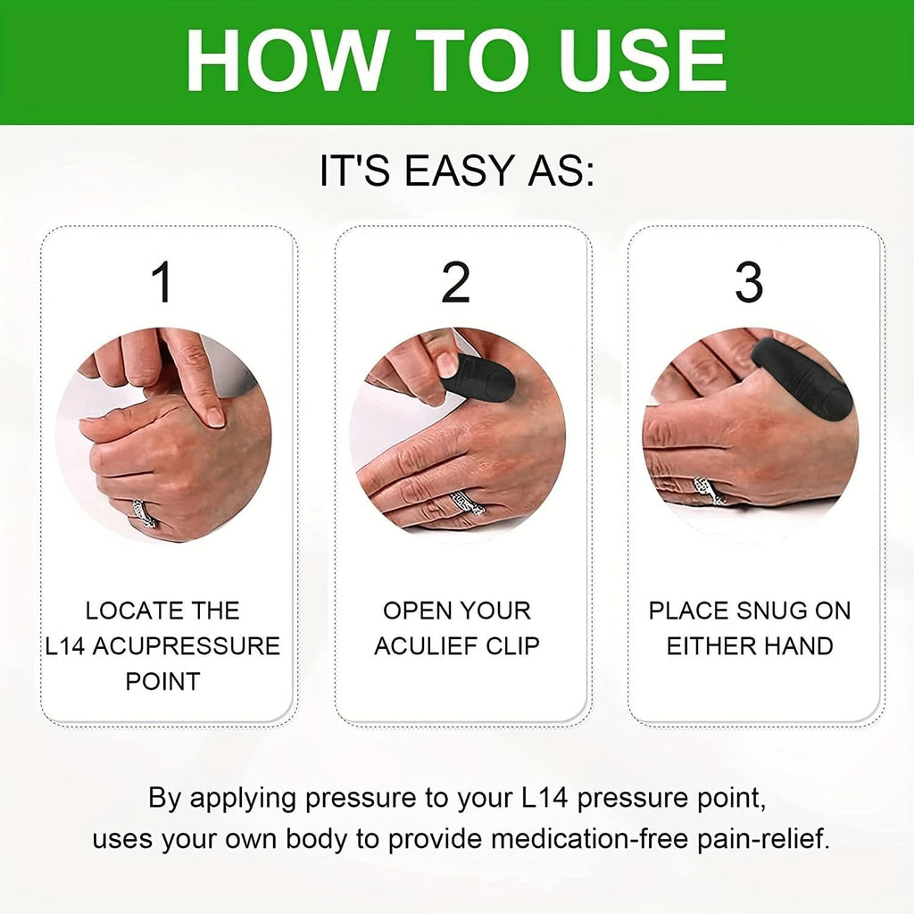 1 Pc Sugar Control LI4 Acupressure Point Clip Wearable – Headache Relief, Supporting Acupressure Relaxation, Stress Relief, Tension Relief and Hand Clip Migraine Pressure Point Clip