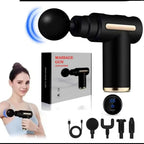 4-in-1 Massage Gun | Deep Tissue Percussion Massager with 4 Attachments | Handheld Electric Muscle Therapy Device #MassageGun #massage #massagetherapist #painrelief #bestmassagetherapist #massager