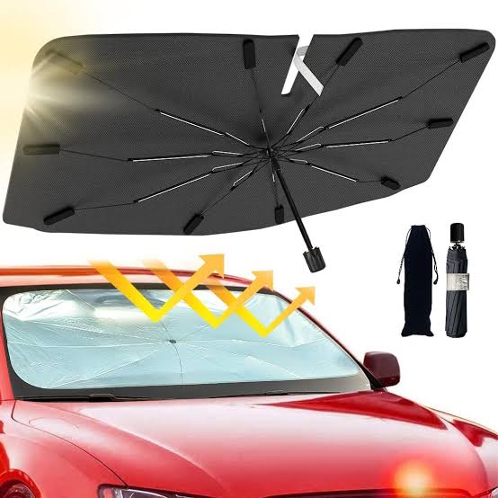 Foldable Car Windshield Sunshade Umbrella Heat Shield UV Protection For Front Windshield Interior Protection