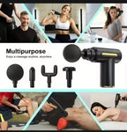 4-in-1 Massage Gun | Deep Tissue Percussion Massager with 4 Attachments | Handheld Electric Muscle Therapy Device #MassageGun #massage #massagetherapist #painrelief #bestmassagetherapist #massager